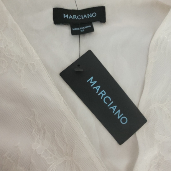 Marciano NWT Camden Lace Mini Dress in Ivory size XS - Picture 4 of 7